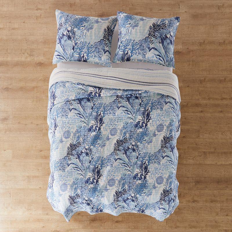 Reef Dream Quilt Set - One Twin/Twin XL Quilt and One Standard Sham - Levtex Home