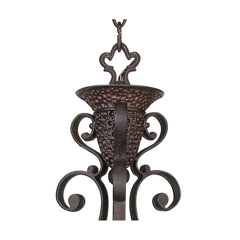 Bronze 35" Candle Chandelier with Elegant Design