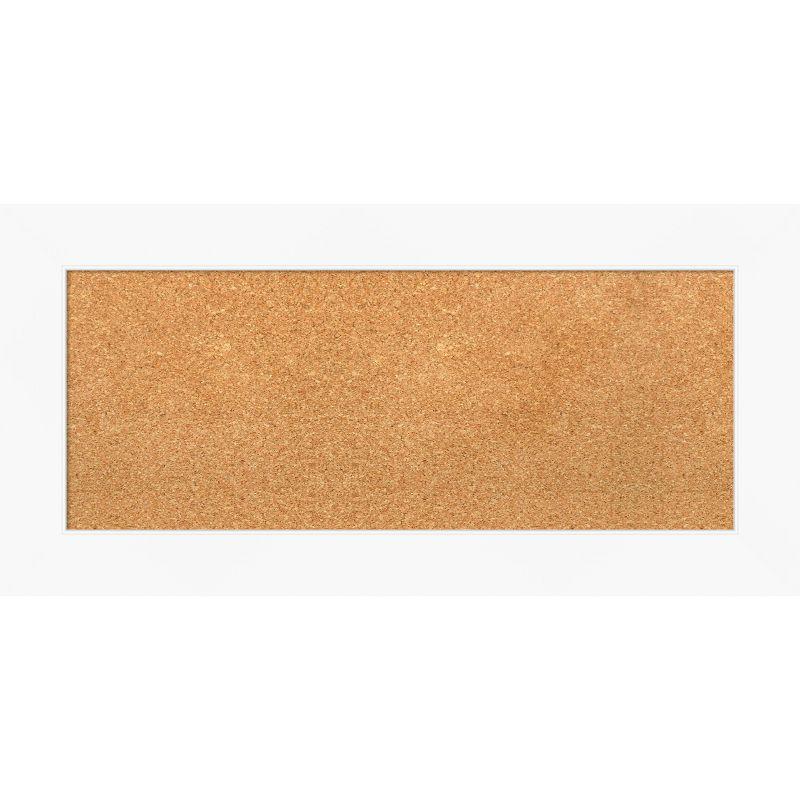 Amanti Art White Framed Natural Cork Bulletin Board