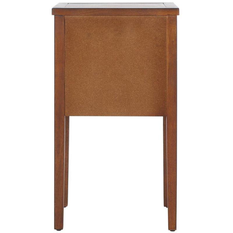 Toby Accent Table With Storage Drawers - AMH6625F - Brown - Safavieh Couture