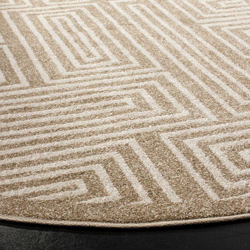 Amherst AMT430 Power Loomed Indoor Area Rug - Wheat/Beige - 4'x6' - Safavieh