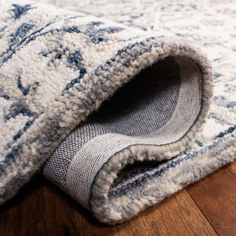 Aspen APN125 Hand Tufted Indoor Runner Rug - Ivory/Blue - 2'3"x11' - Safavieh