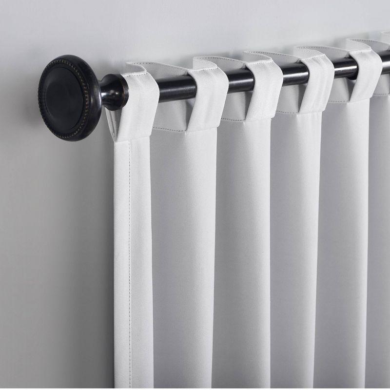 Sun Zero Velvet Noise Reducing Thermal Extreme 100% Blackout Back Tab Curtain Panel