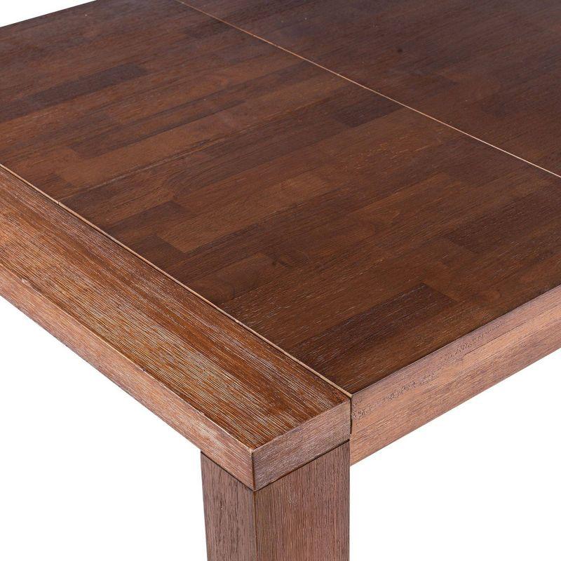 89" Rasmus Extendable Dining Table Chestnut - Boraam: Solid Acacia, Seats 8, Farmhouse Style