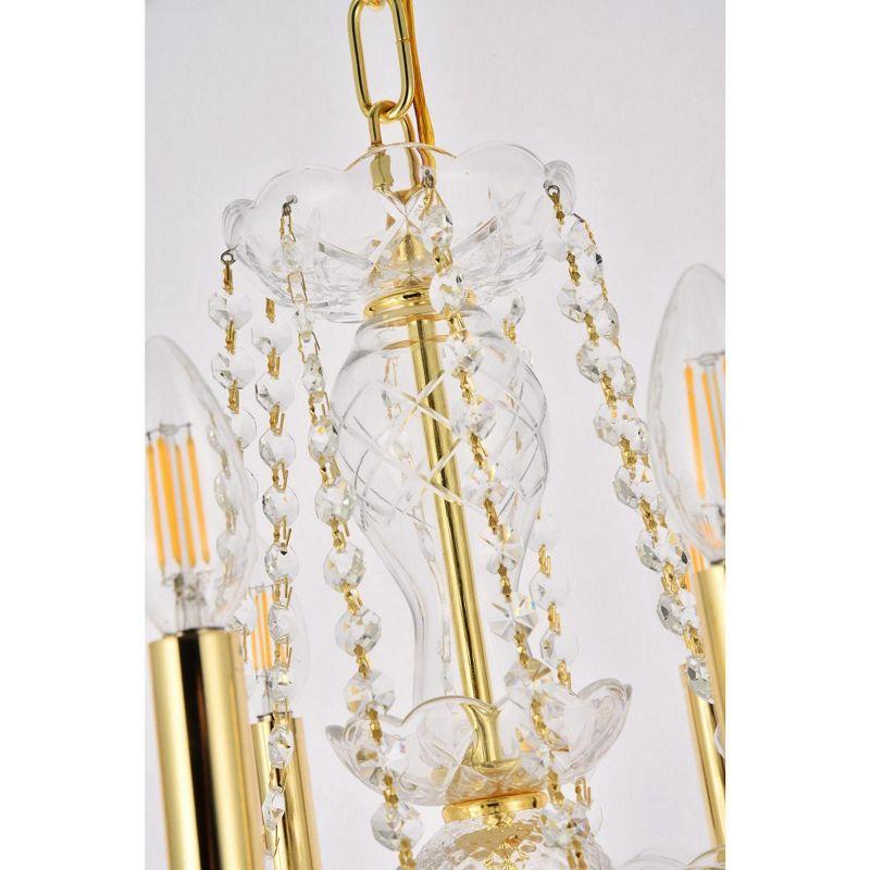 Elegant Lighting Princeton 8 light Chrome Chandelier Clear Royal Cut Crystal