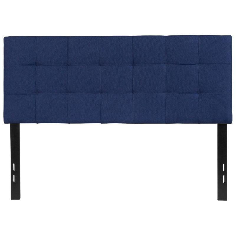 Flash Furniture Bedford Tufted Upholstered Full Size Headboard in Navy Fabric