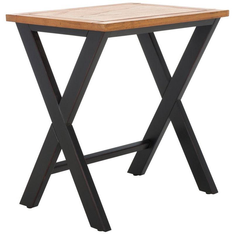 Jack Tray Tables - Black/Oak - Safavieh.