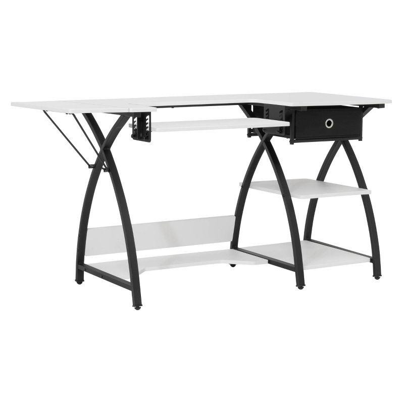 Comet Plus Hobby/Office/Sewing Desk: Adjustable for Crafts, Foldable Design - Sew Ready