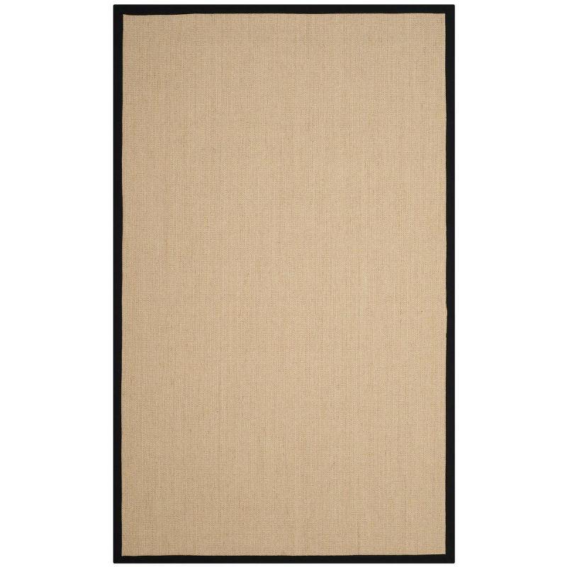 Natural Fiber NF131 Power Loomed Indoor Area Rug - Beige/Black - 5'x8' - Safavieh.