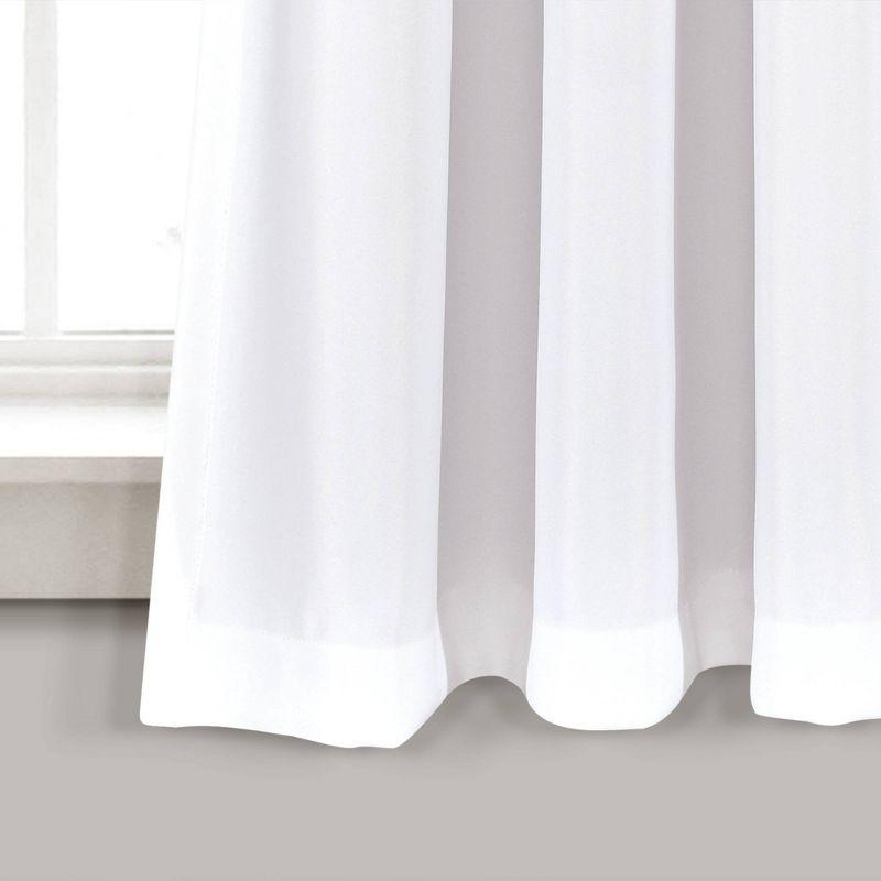 Weeping Flowers Polyester Room Darkening Curtain Pair