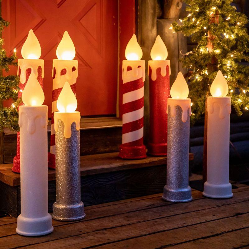 Mr. Christmas Outdoor 24" Blow Mold Candles (Set of 2)