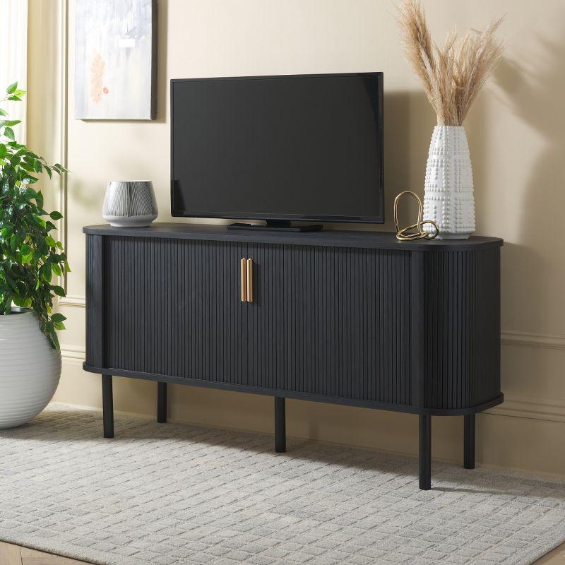 Tealla Sideboard/Media Stand - Black/Gold - Safavieh