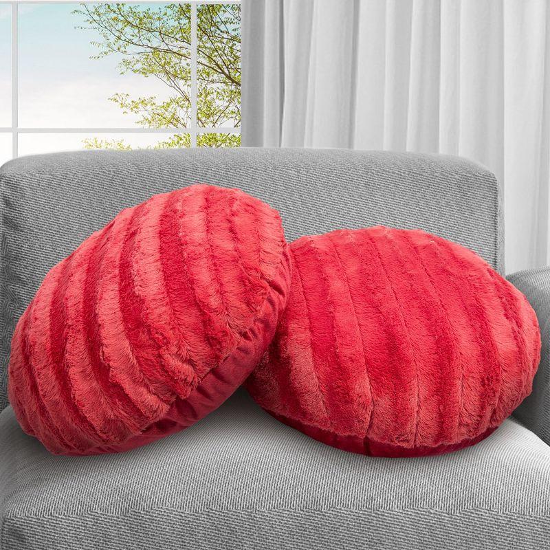 Faux Fur Throw Pillow (Set of 2)