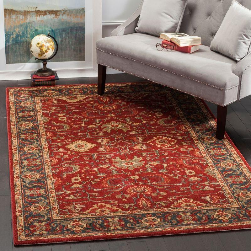 Mahal MAH693 Power Loomed Indoor Area Rug - Red/Navy - 9'x12' - Safavieh