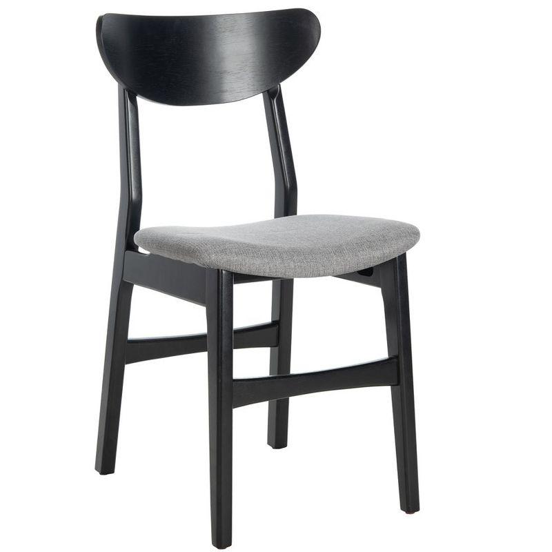 Lucca Retro Dining Chair (Set of 2) - DCH1001 - Black/Grey - Safavieh