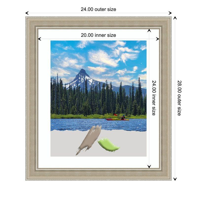 Amanti Art Mezzo Silver Wood Picture Frame