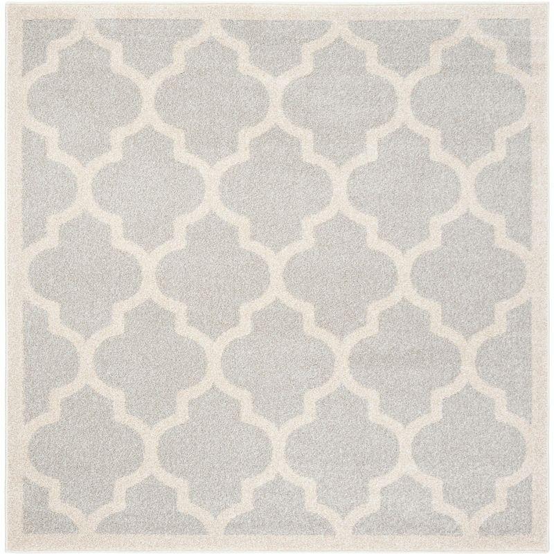 Amherst AMT420 Power Loomed Indoor Area Rug - Light Grey/Beige - 5'x5' - Safavieh