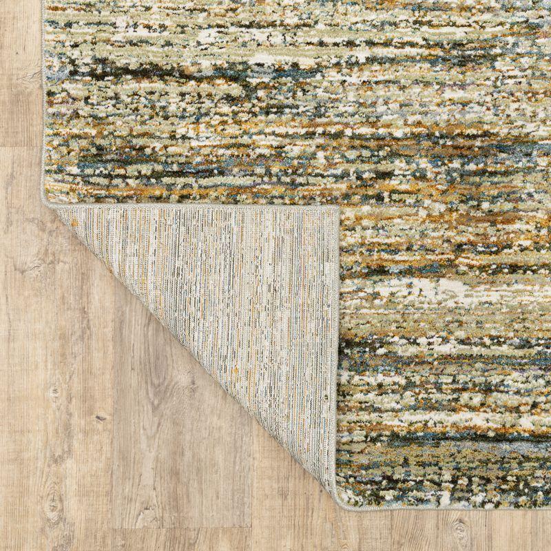 Oriental Weavers Atlas 8037J Gold/ Green Indoor Area Rug - 3'3" x 5'2"