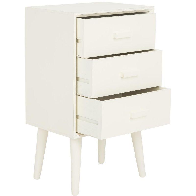 Pomona 3 Drawer Accent Table - CHS5700 - Vintage White - Safavieh