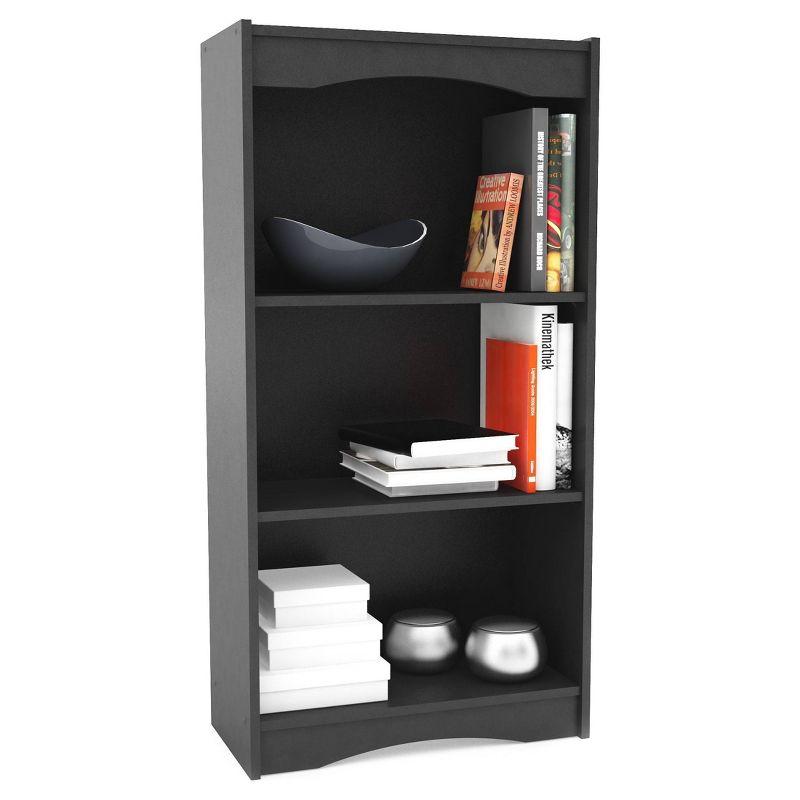 Adjustable Midnight Black 51" Tall Bookcase