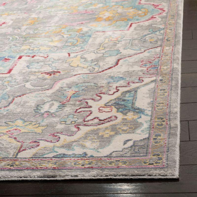 Mystique MYS921 Power Loomed Area Rug - Grey/Light Blue - 8'x10' - Safavieh.