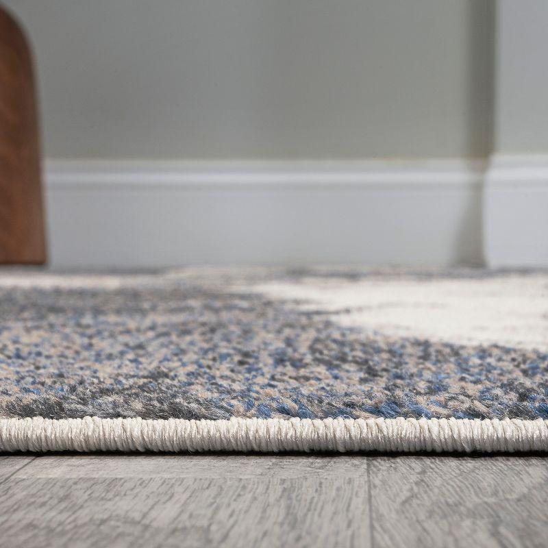 3' x 5' Petalo Abstract Two-Tone Modern Area Rug, Gray/Cream - JONATHAN Y