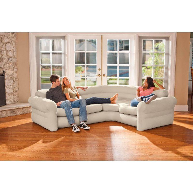 Intex 101" Wide Right Hand Facing Corner Inflatable Sectional Sofa