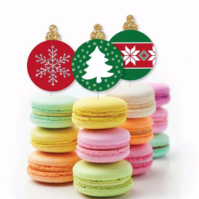 Big Dot of Happiness Ornaments - DIY Shaped Holiday and Christmas Party Cut-Outs - 24 Count