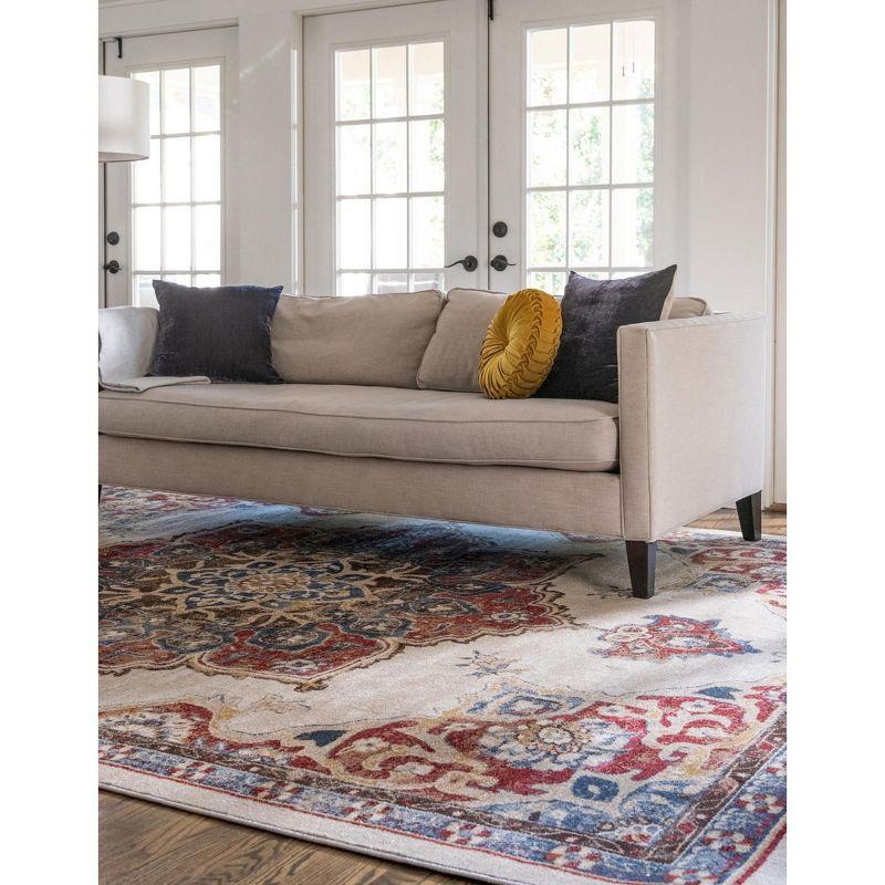 Unique Loom 5' 0 x 8' 0 Utopia Helios Cream Area Rug