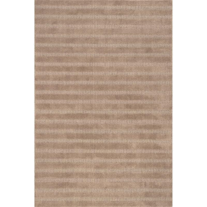 Nuloom Vestry Striped Wool Area Rug, 6' x 9', Brown