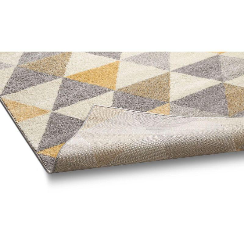 Isometry Modern Geometric Triangle Soft Area Rug