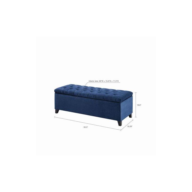 Everly Quinn Tufted Top Storage Bench, Mudroom Bench