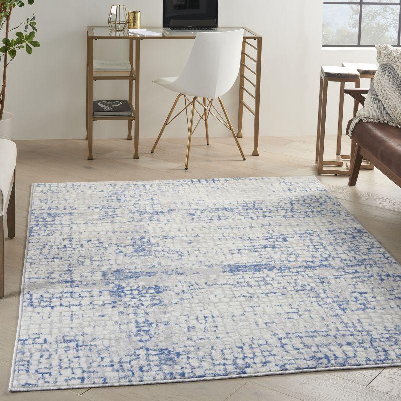 Nourison Whimsicle WHS07 Indoor only Area Rug - Grey Blue 4' x 6'