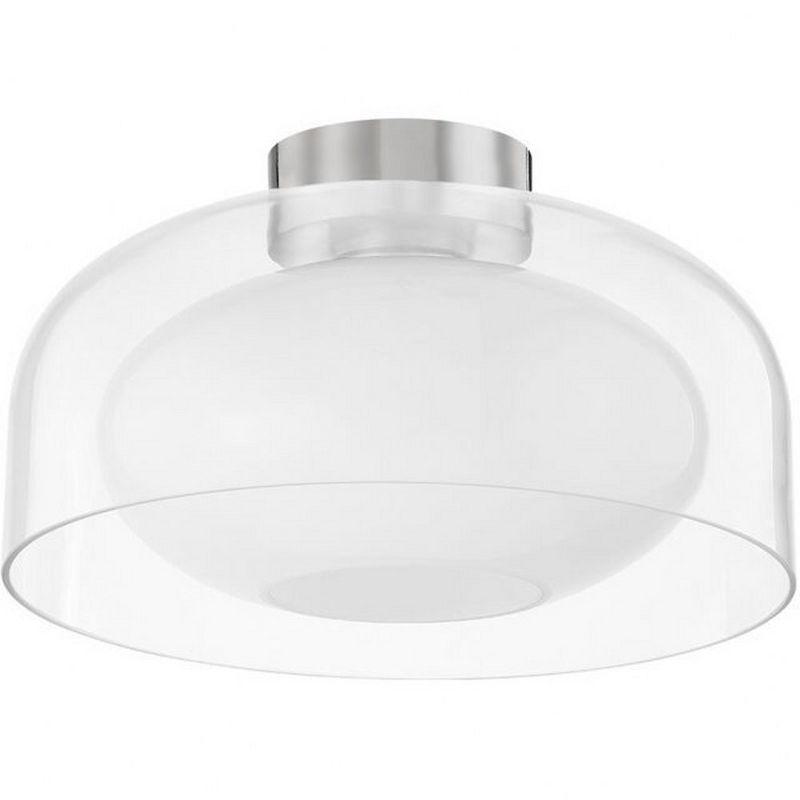 Josie Flush Mount - 14" Dia / Polished Nickel