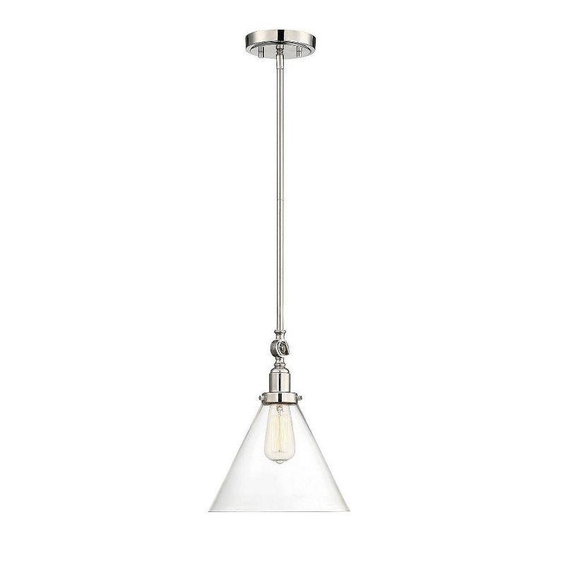 Savoy House Drake 1 - Light Pendant in  Polished Nickel