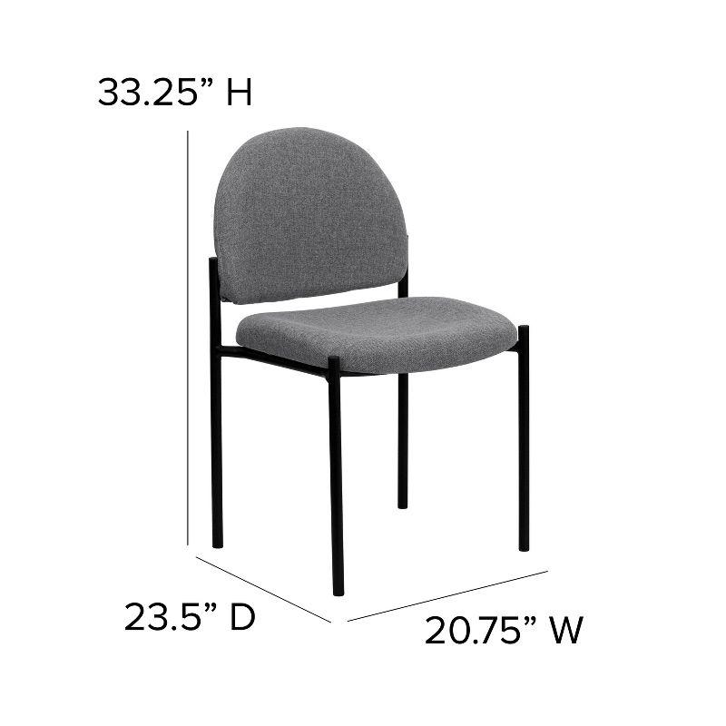 Flash Furniture Comfort Stackable Steel Side Reception Chair