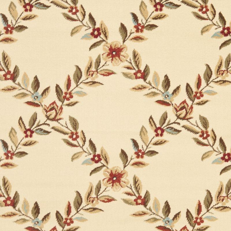 Lyndhurst LNH557 Power Loomed Area Rug - Ivory/Brown - 5'3"x7'6" - Safavieh