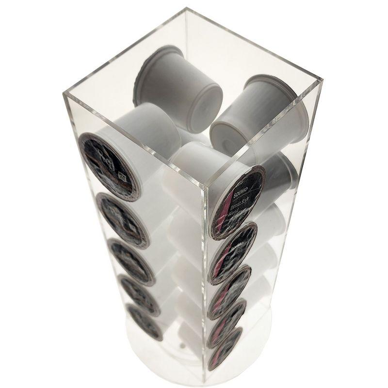 OnDisplay Luxe Acrylic Coffee Pod Carousel Holder - Holds 20 Capsules - Compatible with Keurig® K-Cups