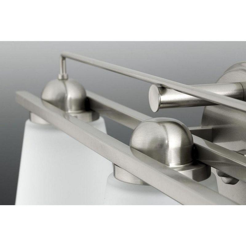 Progress Lighting Flight 1-Light Wall Sconce, Polished Chrome, Etched Glass Shade