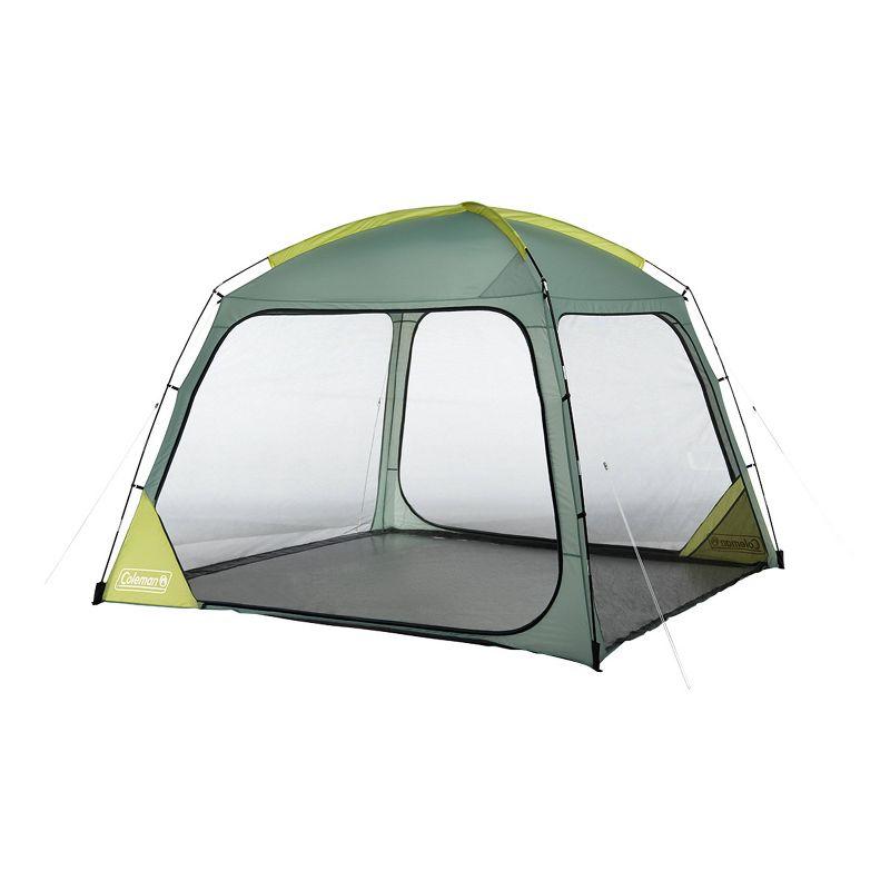 Coleman 86"x10' Skyshade 6 Person Screen Dome Canopy Beach Shelter Tent - Moss