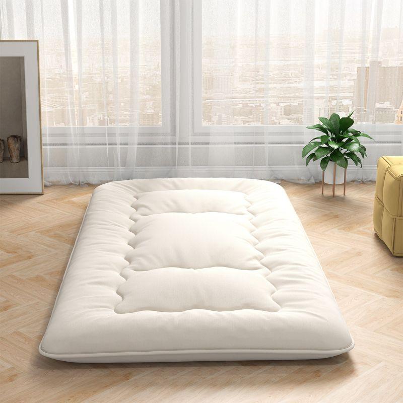 Costway Full/King/Queen/Twin Futon Mattress Japanese Floor Sleeping Pad Washable Cover Carry Bag Beige