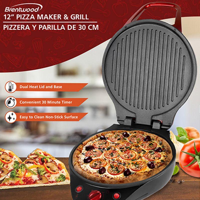 Brentwood Brentwood 12.5'' Non Stick Electric Grill with Lid