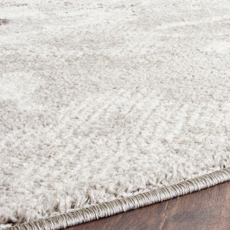 Adirondack ADR114 Machine Made Indoor Area Rug - Silver/Ivory - 8' Round - Safavieh