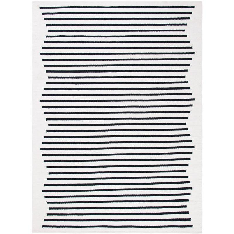 Montauk MTK313 Hand Woven Indoor Area Rug - Ivory/Black - 8'x10' - Safavieh