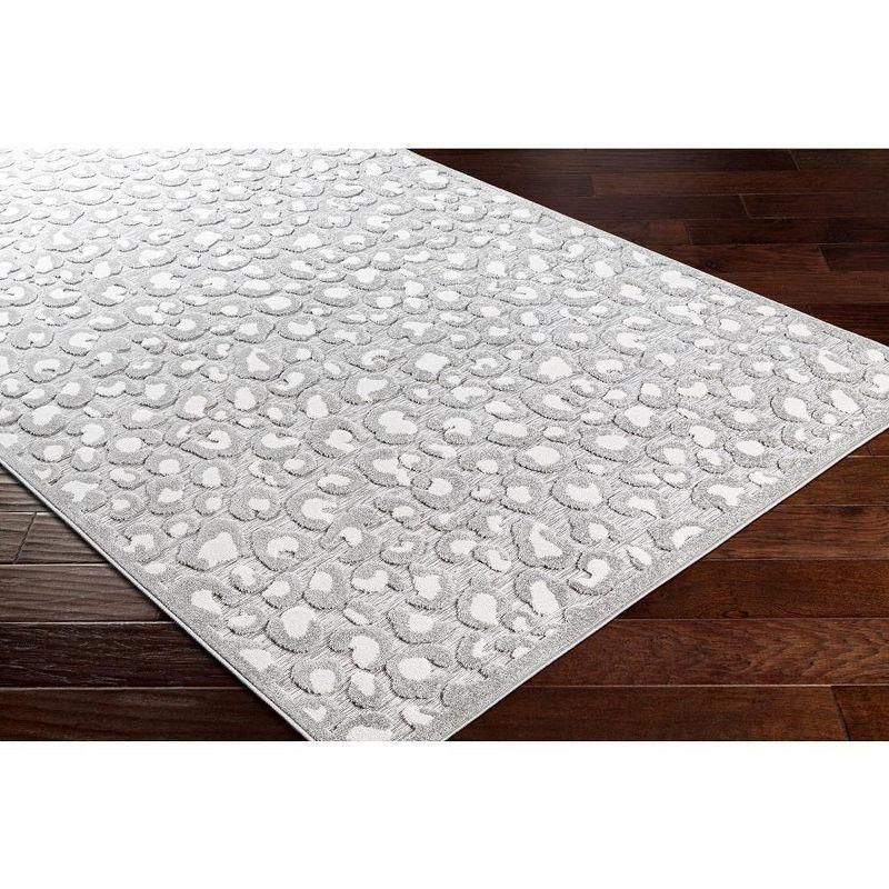 Mark & Day Vossen 5'3"x7'3" Rectangle Woven Indoor and Outdoor Area Rugs Medium Gray