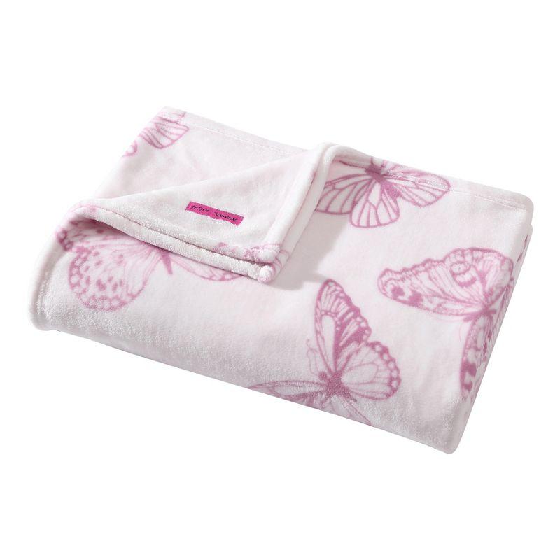 Betsey Johnson Hotel Signature Betsey Johnson Printed Ultra Soft Plush Fleece Blankets