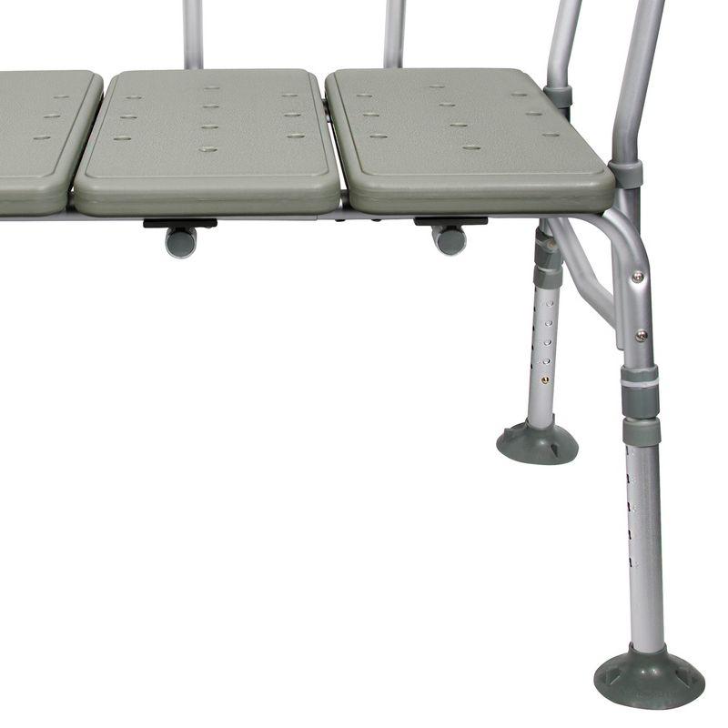 McKesson Knocked Down Bath Transfer Bench Adjustable Height up to 400 lbs