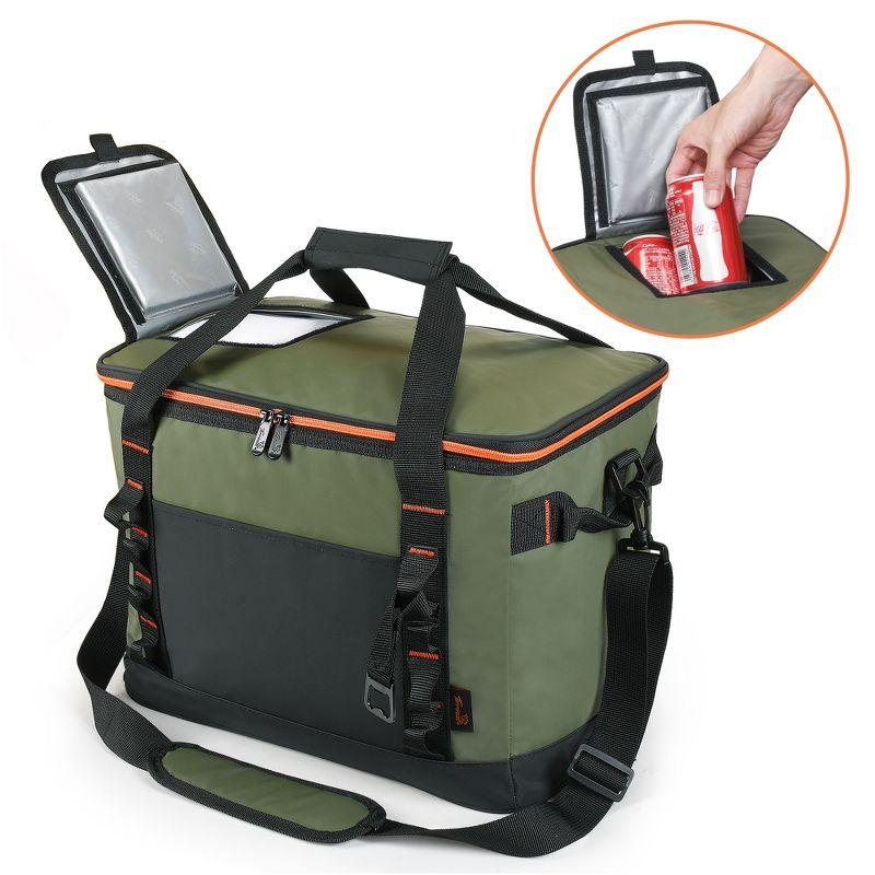 Tirrinia Tirrinia 31qt/48 Cans Soft Sided Cooler, Large capacity Soft Ice Chest, Portable Beach Cooler, Tirrinia CB