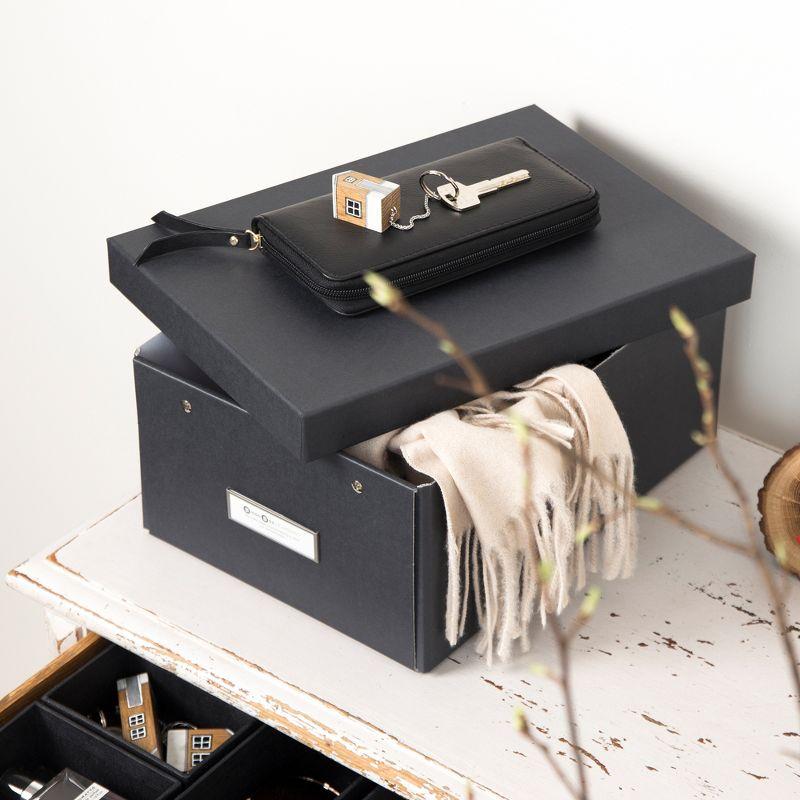 Bigso Katrin Collapsible Storage Box with Labelframe - Simple Assembly without Tools