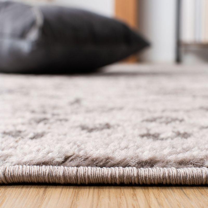 Amsterdam AMS108 Power Loomed Indoor Area Rug - Light Grey/Brown - 5'1"x5'1" - Safavieh